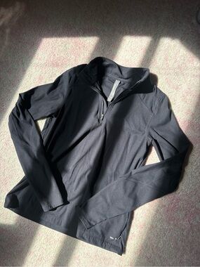 Black Quarter-Zip Active Pullover